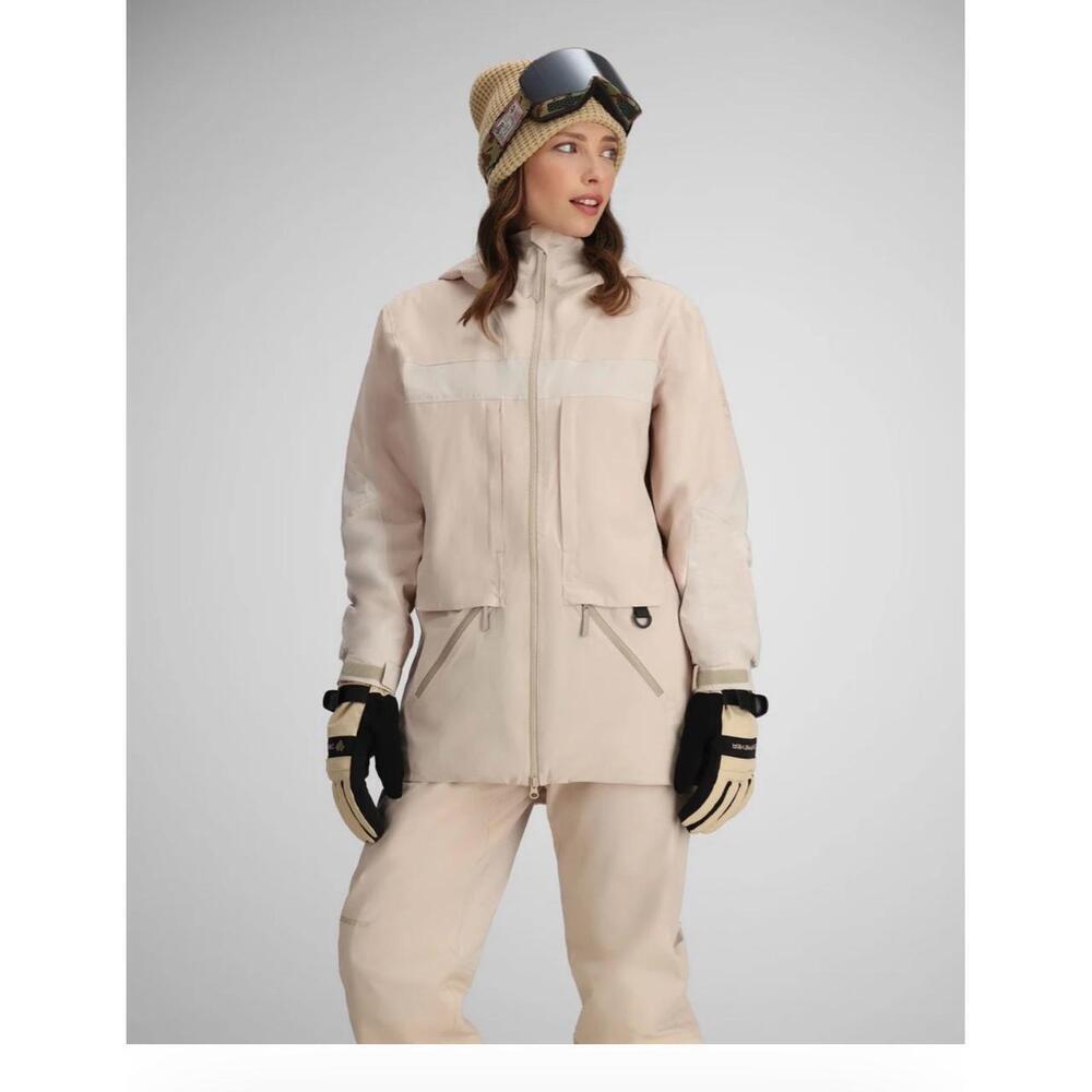 NWT Obermeyer Womens OFF GRID Jacket Cement Size XL - Picture 4 of 5